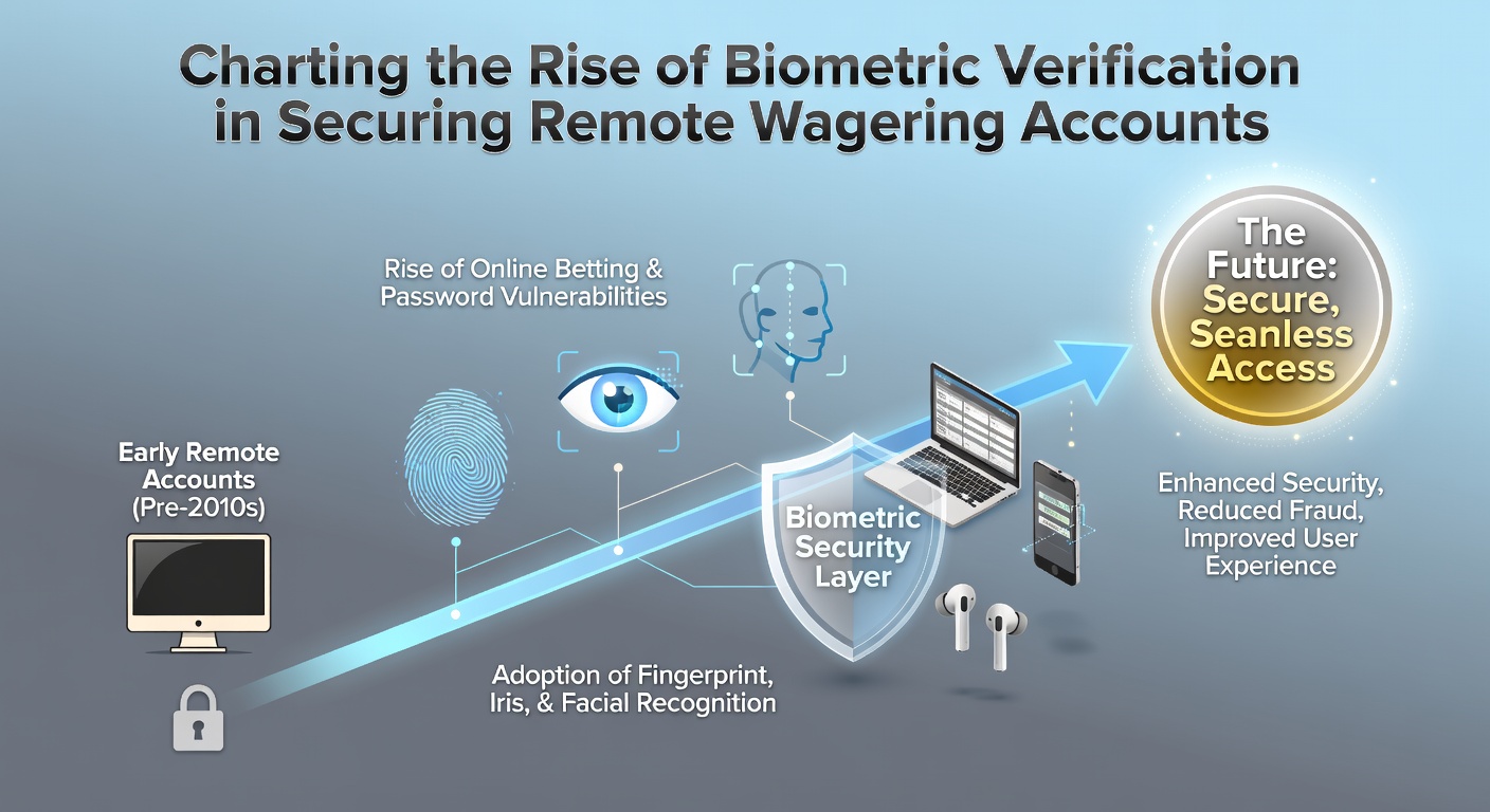 Biometric scanner interface used for remote wagering account verification on mobile devices