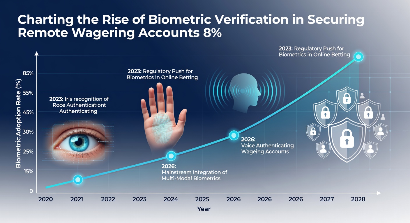 Secure remote wagering dashboard displaying biometric authentication status