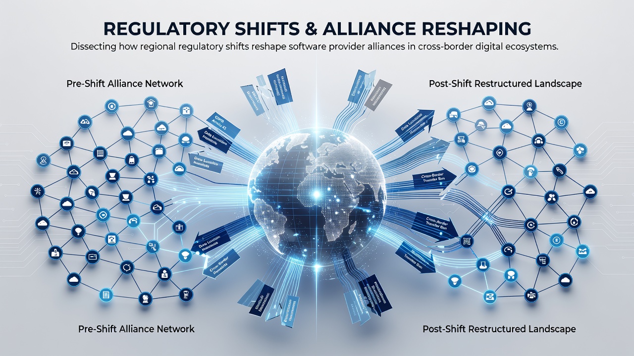 Network connectivity maps showing software provider alliances adapting to regulatory changes in digital gaming