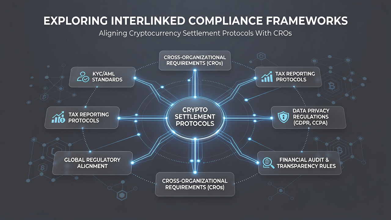 Diagram showing cross-border data flows between cryptocurrency settlement layers and gaming license authorities