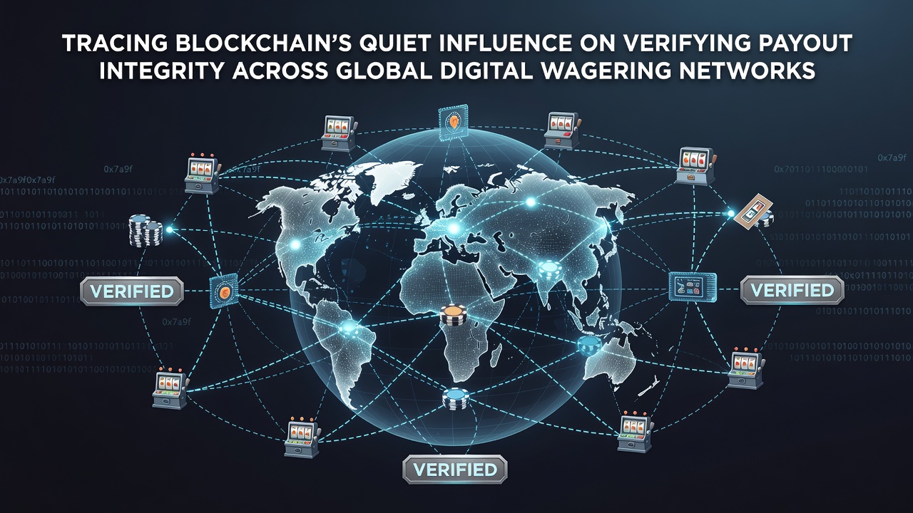 Digital wagering interface displaying verified blockchain payout confirmations across multiple regions